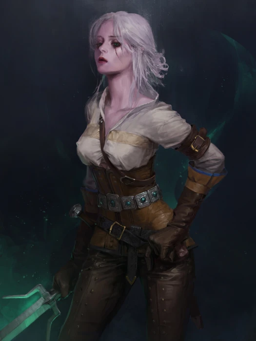 Cirilla Fiona Elen Riannon The Witcher video games fantasy girl 2k
