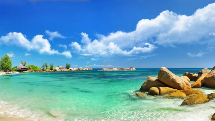 coast beach sea tropical resort water sky scenics nature 2k