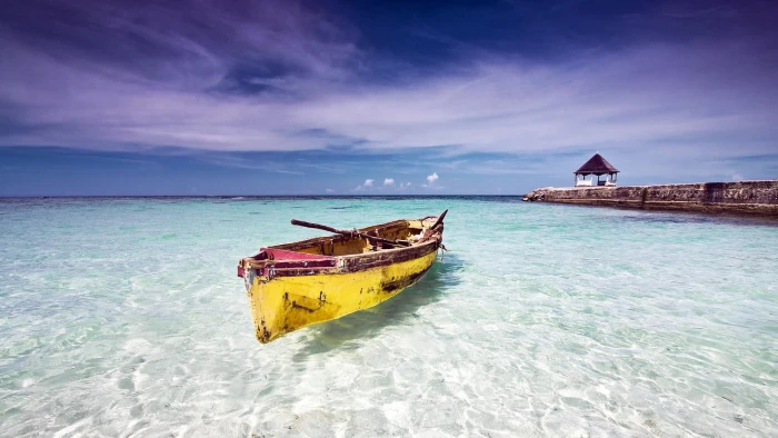 coast blue water sea caribbean jamaica tropics 2k