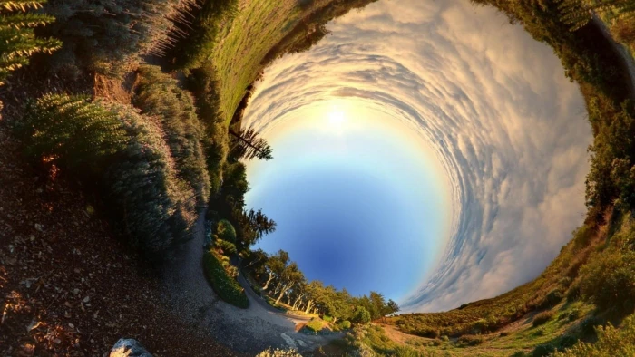 effect photography panoramas nature 2k