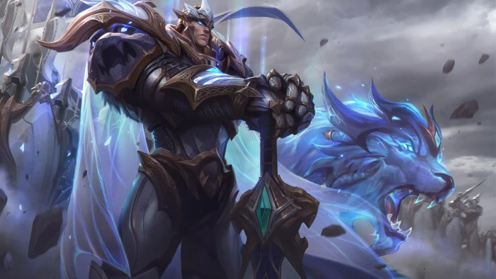 Garen League of Legends Darius digital art nature water 2k