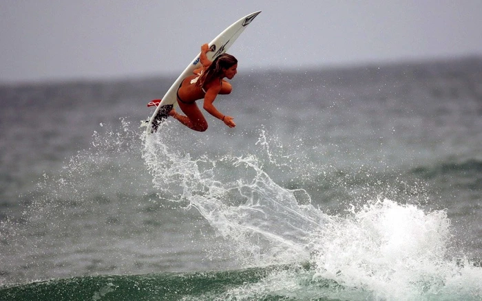 getting some clean beach air boys surfer girl surfing HD sports 2k