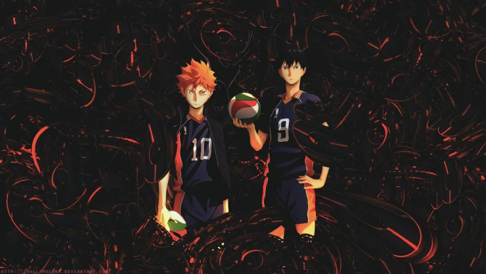 Haikyuu anime boys Hinata Shouyou Kageyama Tobio 2k