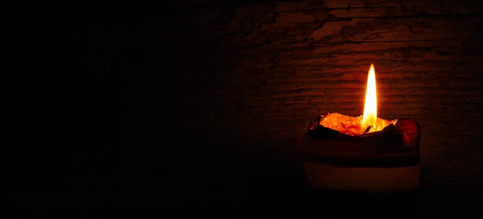 lighted brown candle Flame fire Natural Phenomenon burning 2k 4k