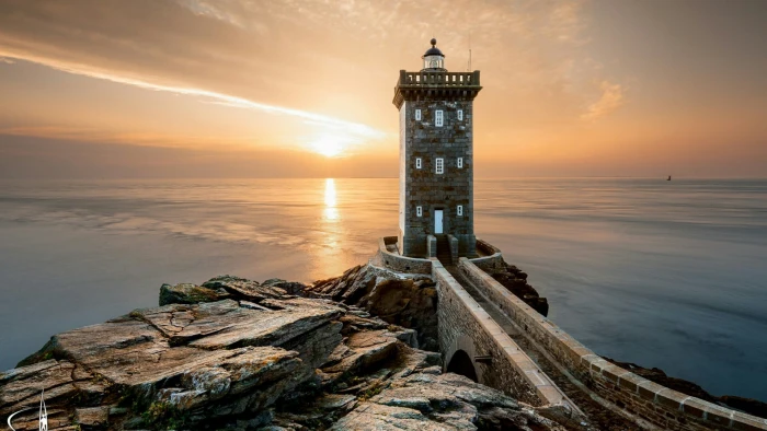 lighthouse sunset bretagne finistere france le conquet 2k