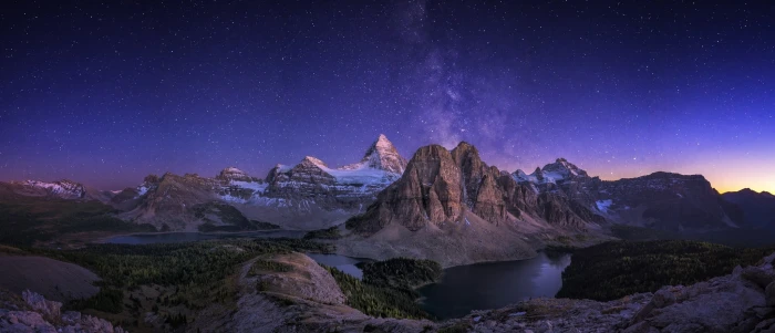 mountain digital wallpaper nature landscape panoramas Canada 2k