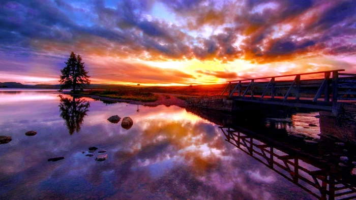 nature sky clouds landscape sun weather summer light 2k