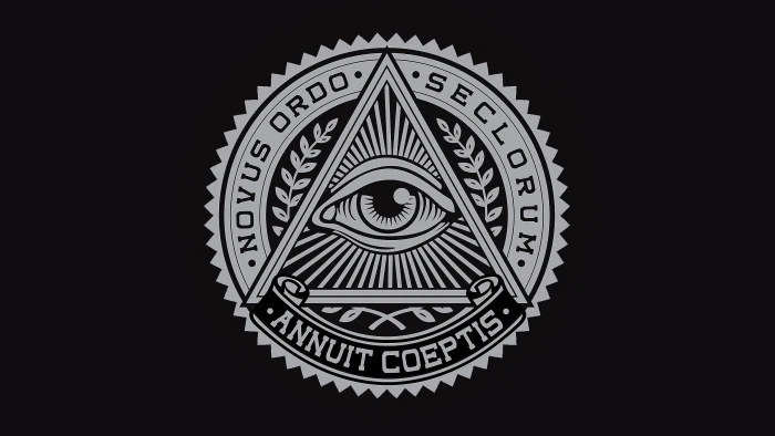 Novus Ordo Seclorum logo triangle illuminati masons vector 2k