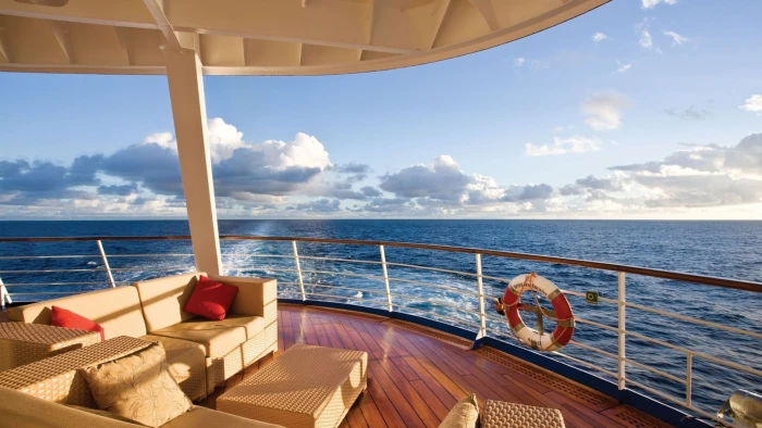red and white lifebuoy sea yacht luxury scenery view travel 2k