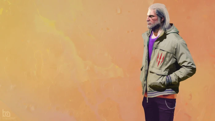 The Witcher wallpaper Vector Digital Art Modern 3 Wild Hunt 2k 4k
