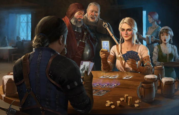 The Witcher Gwent Ciri artwork fantasy art video games 2k