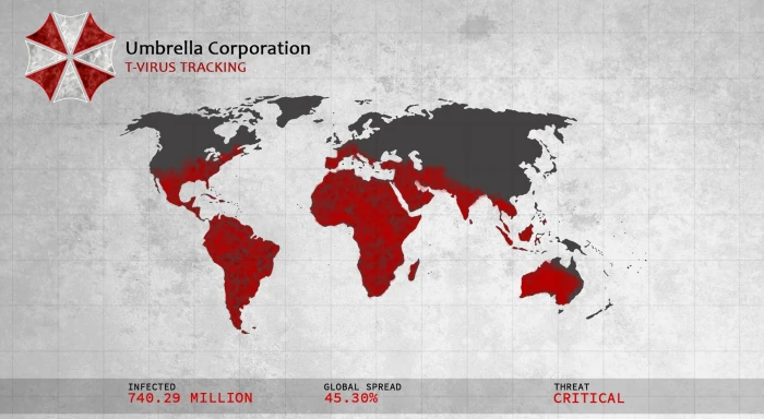 Umbrella Corporation T Virus tracking illustration 2k