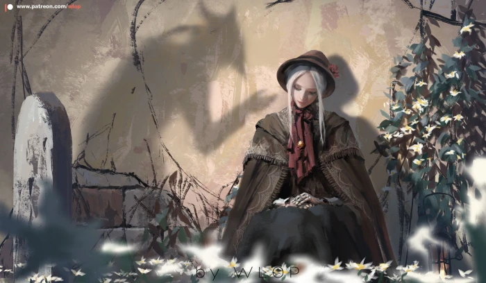 WLOP anime girls Bloodborne one person real people lifestyles 2k