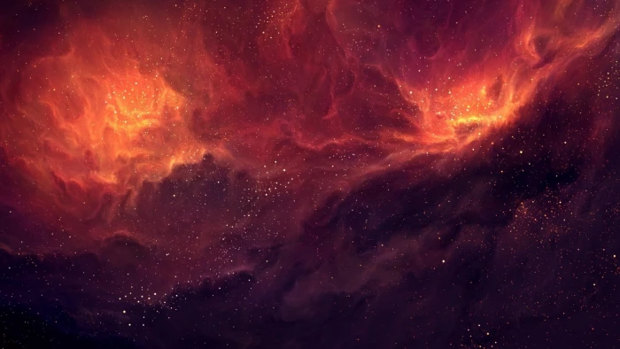 galaxy digital wallpaper space art stars planet nebula 2k