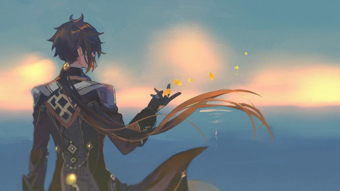 Genshin Impact anime boys Zhongli 2k