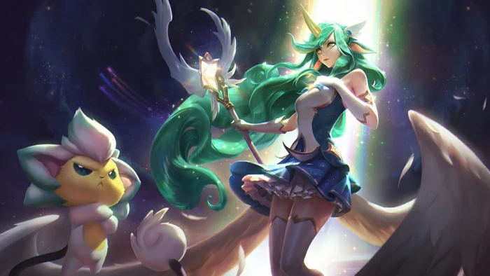 green haired female anime Summoner's Rift League of Legends 2k