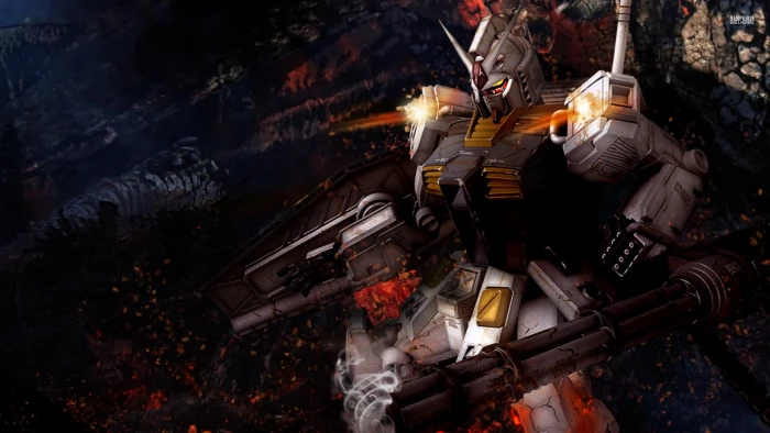 Gundam illustration Mobile Suit RX 78 anime 2k