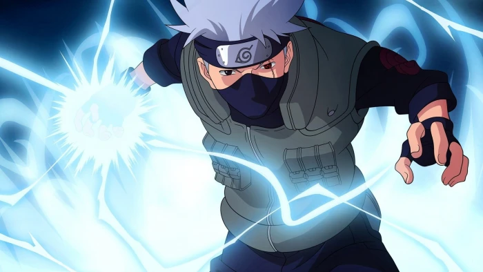 Kakashi Lightning Blade wallpaper Naruto Shippuuden anime manga 2k