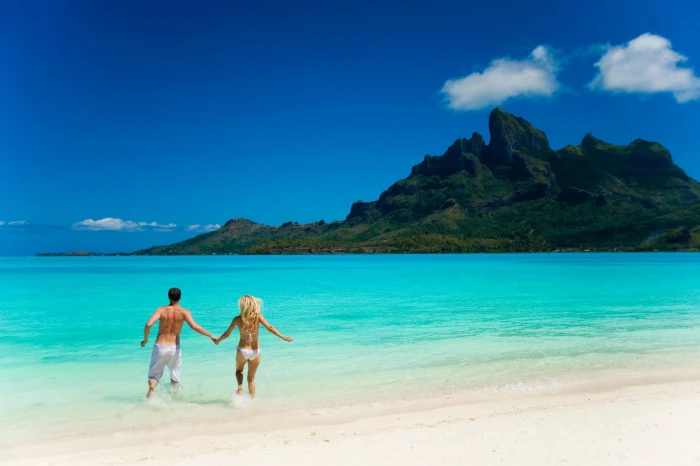 landscape beach people couple 2k