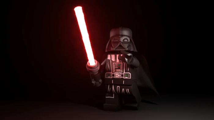 Lego Star Wars Darth Vader minifigure Sith simple background 2k 4k