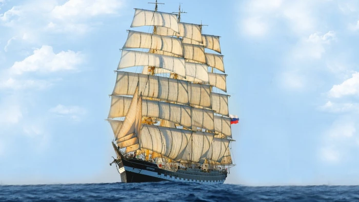 life vessel sail ship sea boat ocean schooner sky water 2k