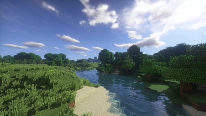 landscape minecraft shaders plant sky water cloud 2k