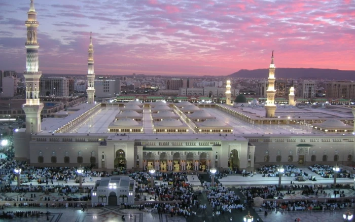 Mecca Madina Masjid white building Cityscapes Religious muslim