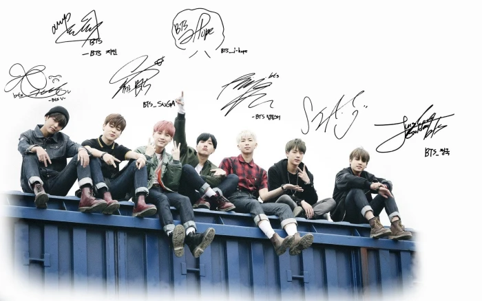 Music BTS real people sitting group of casual clothing 2k