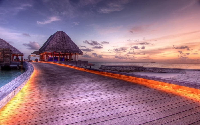 nippa hut nature landscape beach tropical sea vacation