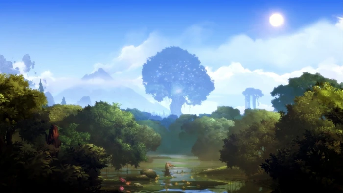 Ori and the Blind Forest Trees Spirits Landscape Nature 2k