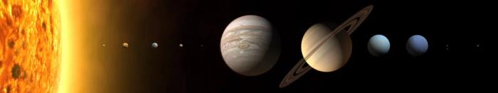 planet space triple screen planetary rings Solar System 2k 4k 5k