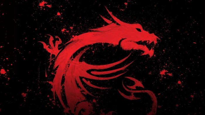 red dragon wallpaper MSI micro star international illustration 2k