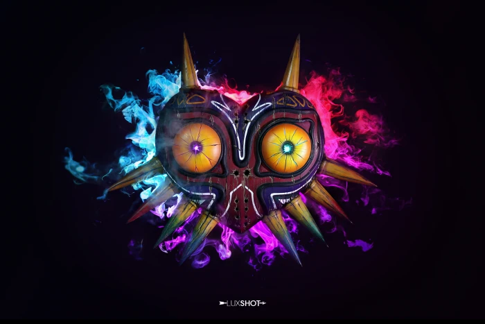 red black and brown logo artwork The Legend of Zelda Majora's Mask 2k