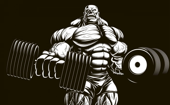 art muscle bodybuilding press dumbbells bodybuilder abs 2k