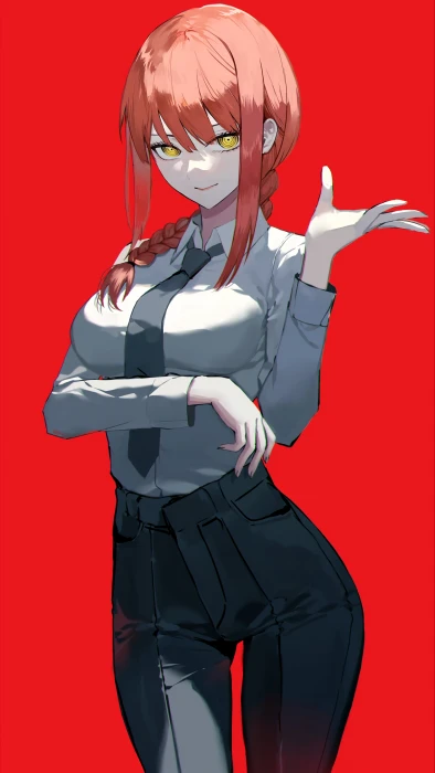 digital art Makima Chainsaw Man illustration artwork anime 2k