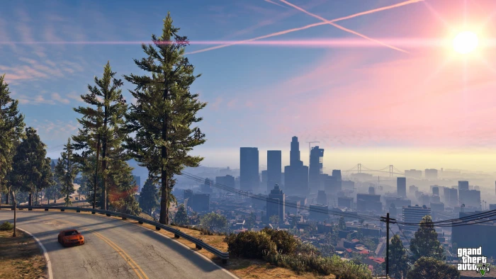 Grand Theft Auto V screenshot the city Rockstar Los Santos 2k