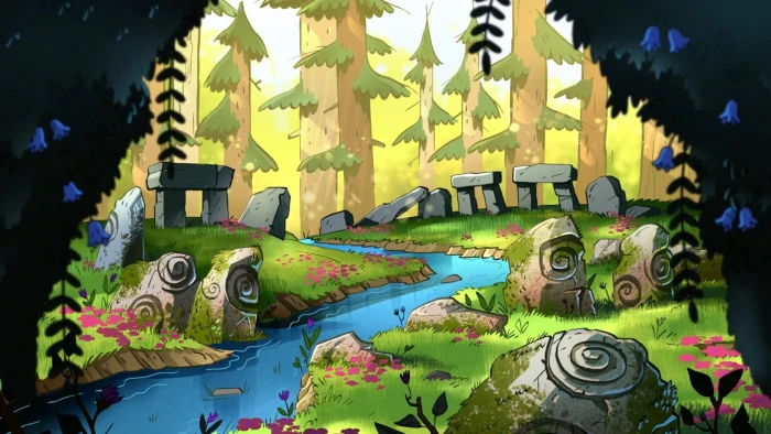 Gravity Falls landscape film stills nature creativity art and craft 2k