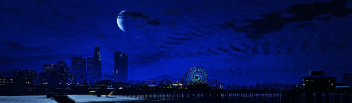silhouette of buildings at night wallpaper landscape city the 2k 4k