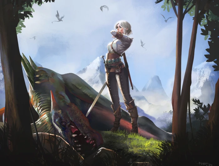 The Witcher 3 Wild Hunt Ciri Creature 2k