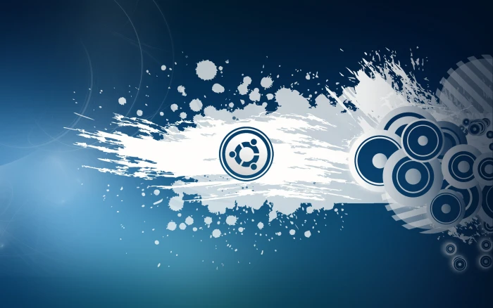 white and blue wallpaper Linux GNU Ubuntu operating system 2k