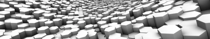 white tile lot hexagon abstract monochrome digital art artwork 2k 4k 5k