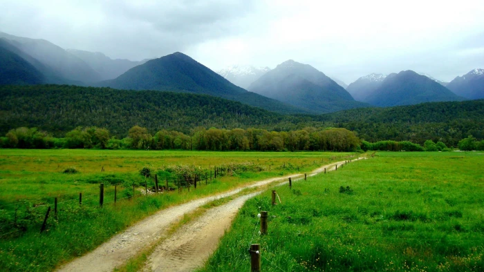 nature landscape mountain highland mountains sky grassland 2k