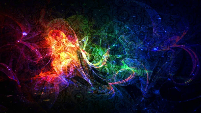 jellyfish abstract invertebrate animal light fractal design 2k