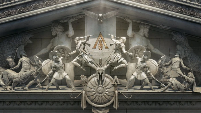Assassin's Creed Odyssey statue marble 2k