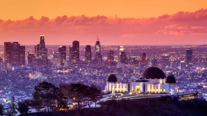 landscape home panorama Los Angeles USA Griffith Observatory 2k