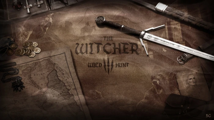 map CD Projekt RED The Witcher 3 Wild Hunt pendant sword 2k