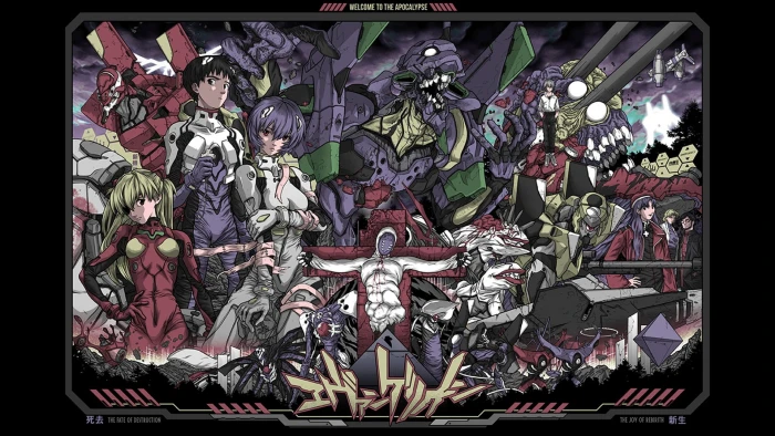 Neon Genesis Evangelion poster Ikari Shinji Ayanami Rei Asuka Langley Soryu 2k
