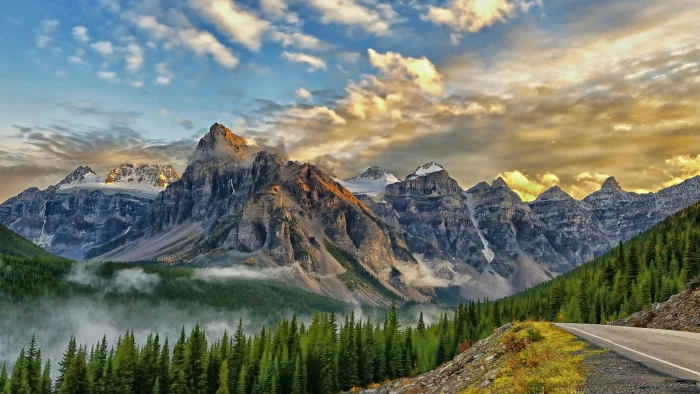 nature sky valley of the ten peaks mountain wilderness 2k