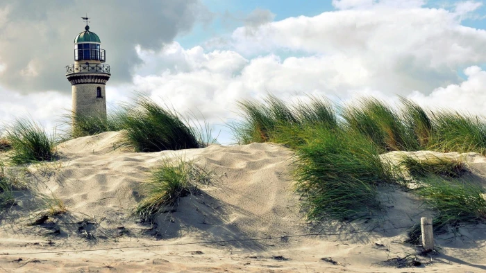 Beach Lighthouse lighthouses beaches nature sand and landscapes 2k