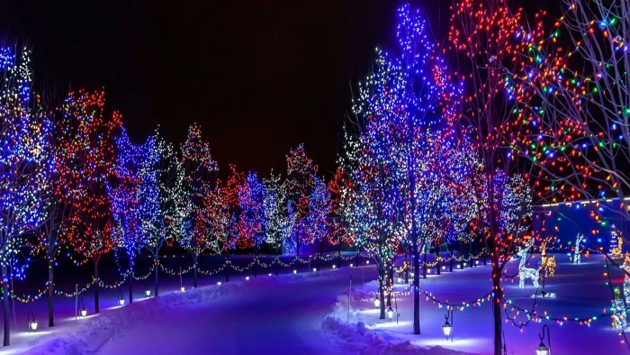 christmas xmas winter snow lights decoration 2k